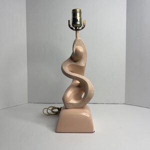 RUSTY ROSE WEINBERG SCULPTURAL FAIP LAMP! ABSTRACT MID CENTURY MODERN PINK